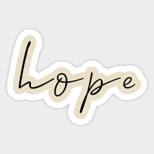 Hope Sticker